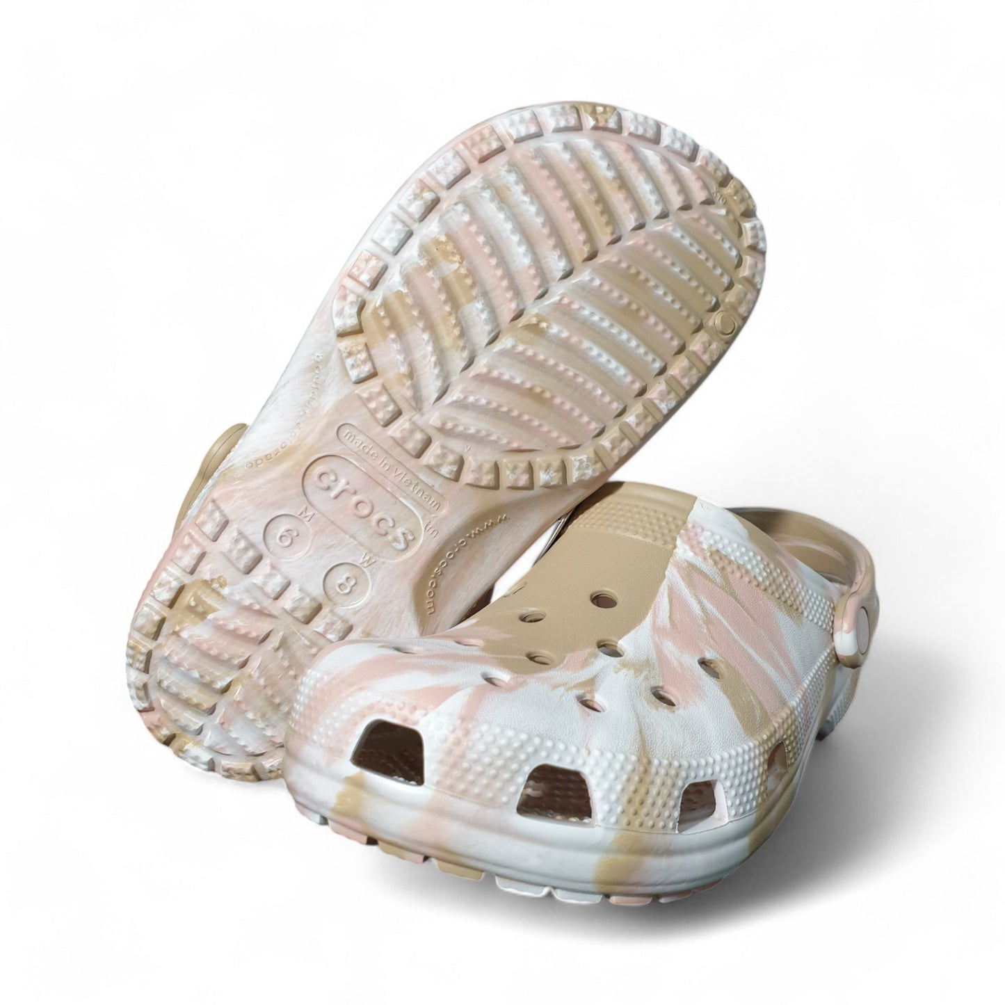 Crocs Classic Marbled Clog Chai Pink Rose
