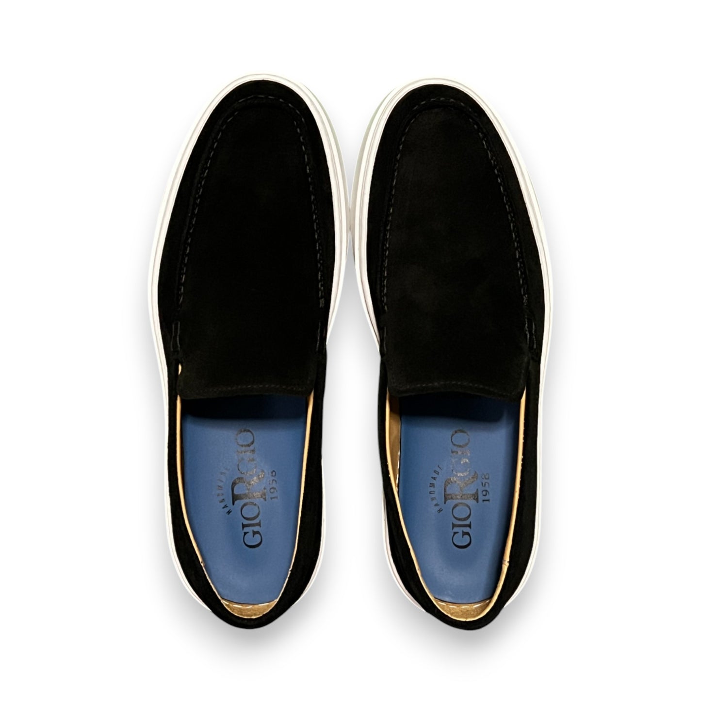 Giorgio 1958 Suede Loafer Sneaker Black