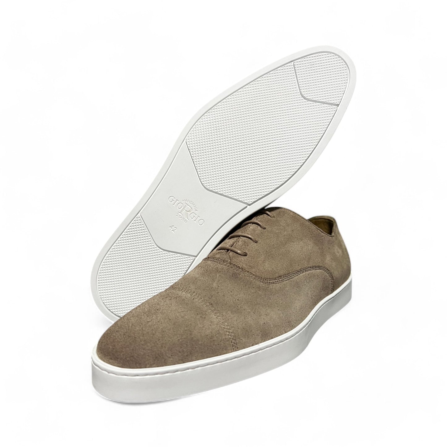 Giorgio 1958 Suede Oxford Sneaker Sand