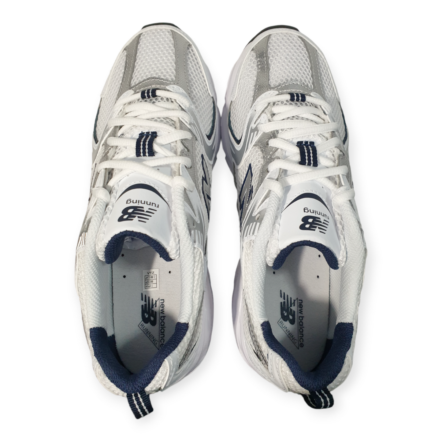 New Balance 530 White Silver Navy