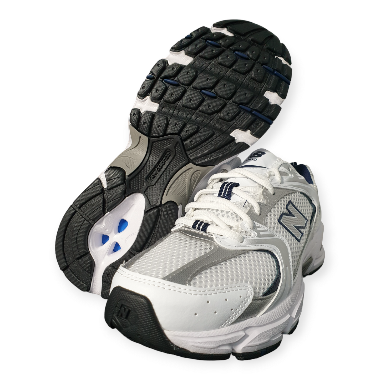New Balance 530 White Silver Navy