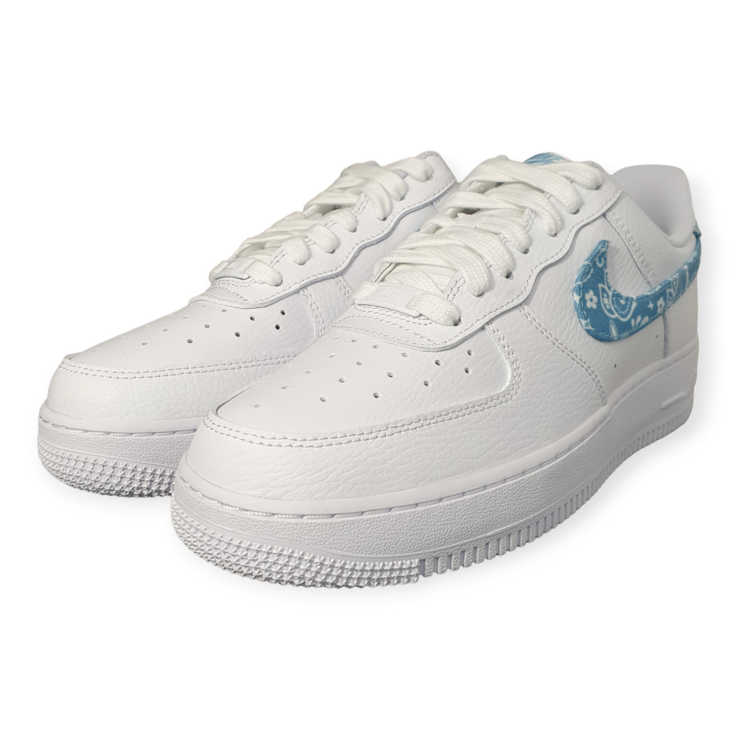 Nike Air Force 1 Low '07 Essential White Worn Blue Paisley