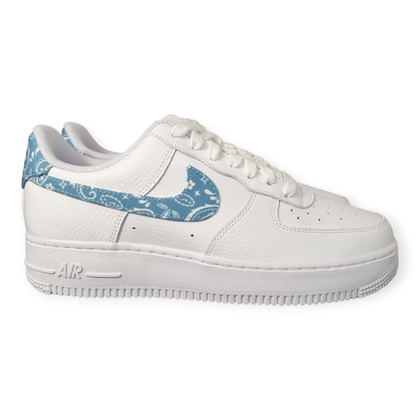 Nike Air Force 1 Low '07 Essential White Worn Blue Paisley