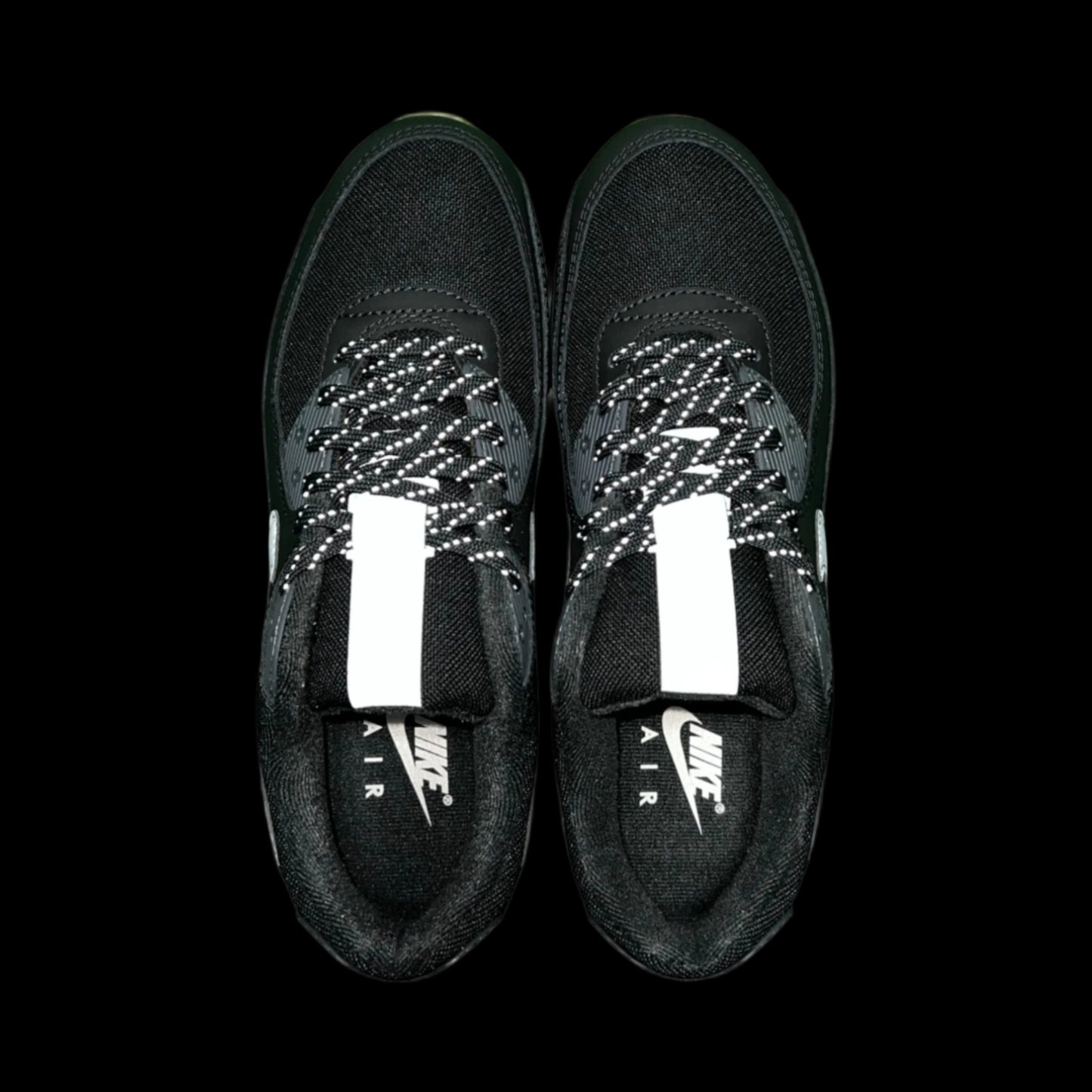 Nike Air Max 90 Black Smoke Grey Gum Reflective