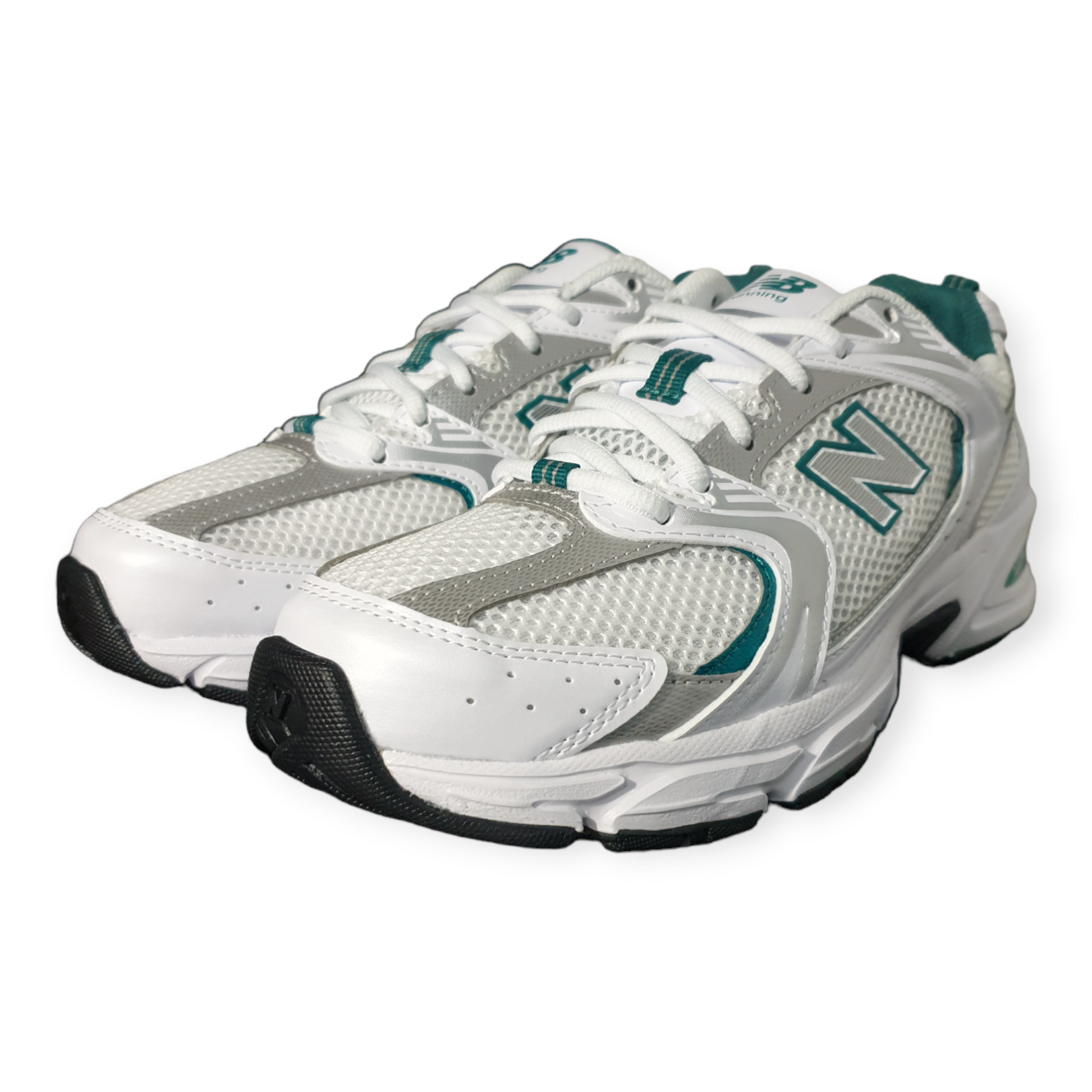 New balance 530 white top purple green