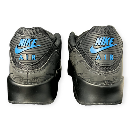 Air max 90 deals black and blue