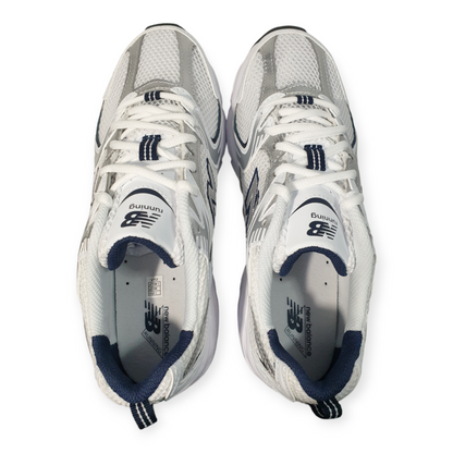New Balance 530 White Silver Navy