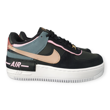 Nike Air Force 1 Low Shadow Black Light Arctic Pink Claystone Red