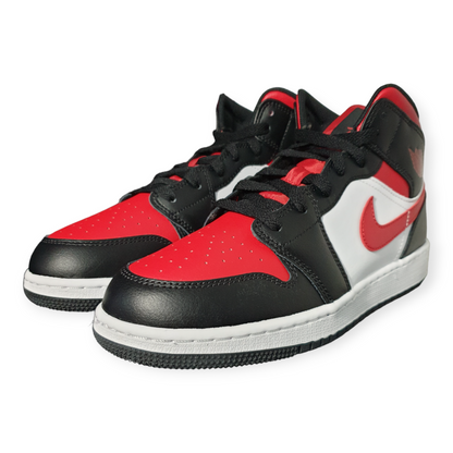 Nike Air Jordan 1 Mid Black Fire Red