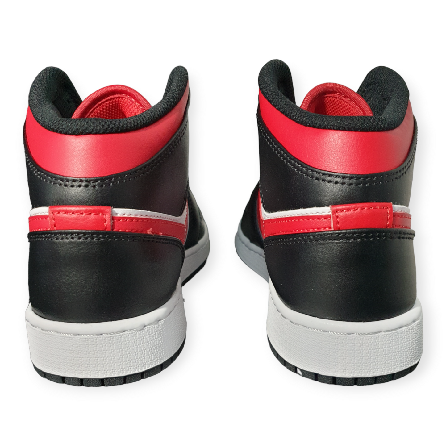 Nike Air Jordan 1 Mid Black Fire Red