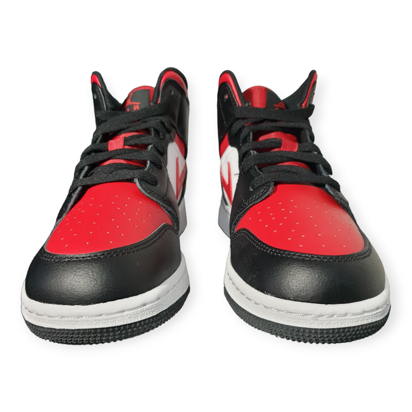 Nike Air Jordan 1 Mid Black Fire Red