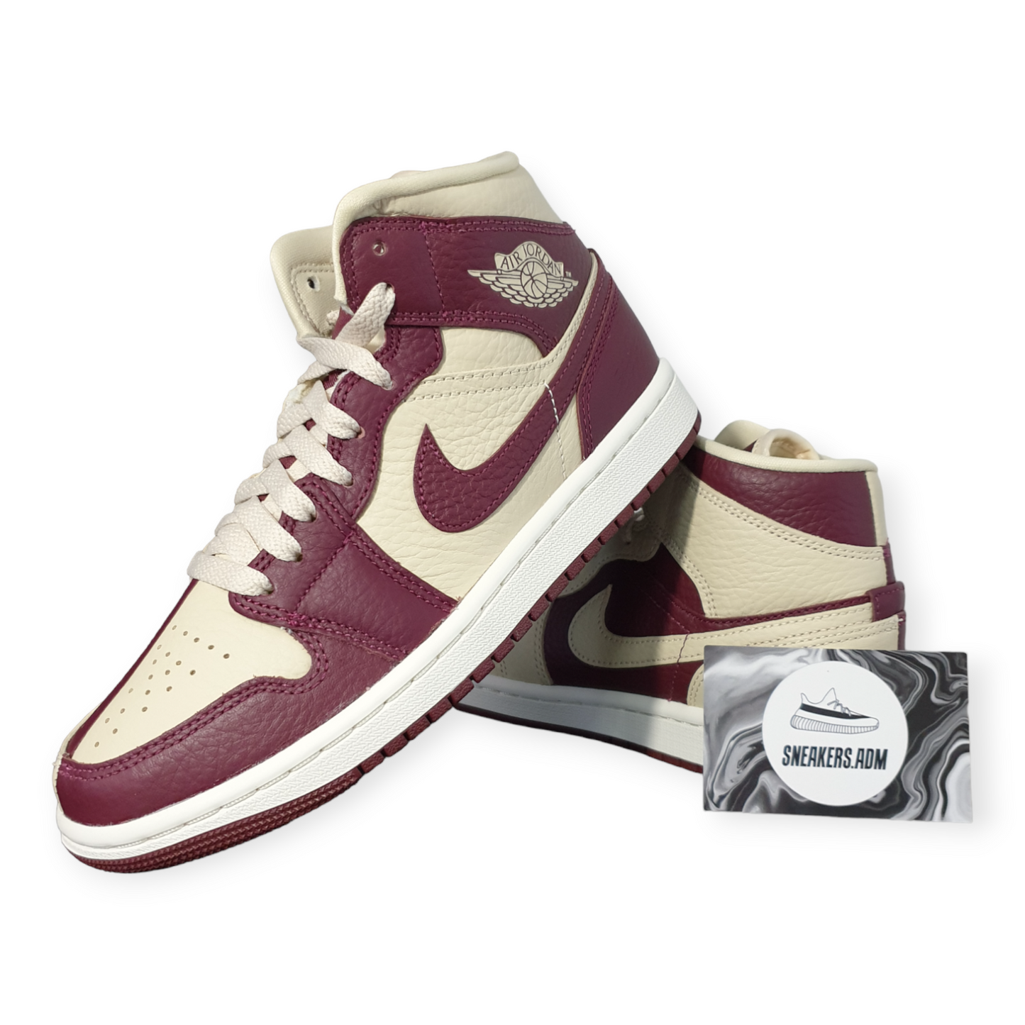 Nike Air Jordan 1 Mid SE Split Beach Cherrywood Red