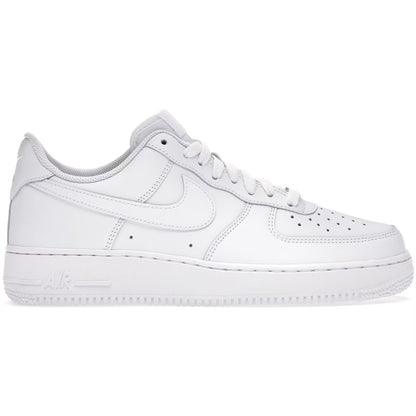 White sneaker with Nike logo on a white background