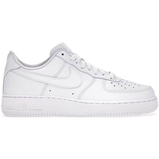 White sneaker with Nike logo on a white background