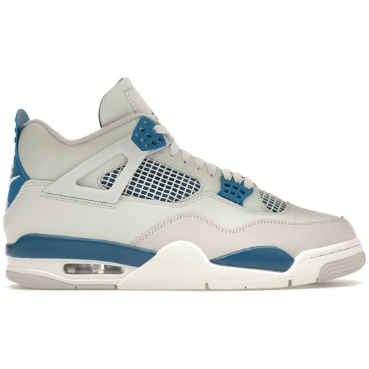 Gray and blue sneaker on a white background