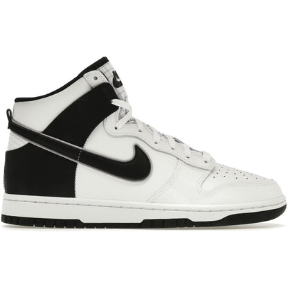 White and black sneaker with Nike logo on a white background