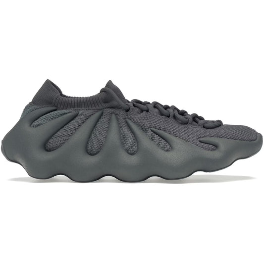 Gray sneaker with unique design on a white background