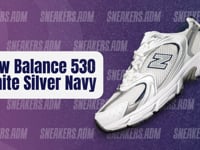 New Balance 530 White Silver Navy