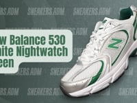 New Balance 530 White Nightwatch Green