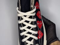 Converse Chuck Taylor All Star 70 Hi Comme des Garcons PLAY Multi-Heart Black